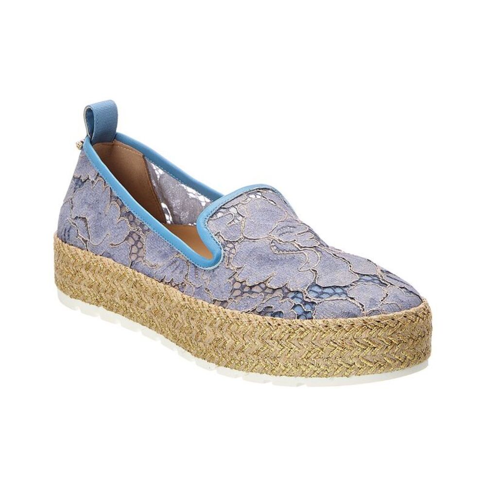 Baldinini Canvas & Mesh Espadrille, Blue